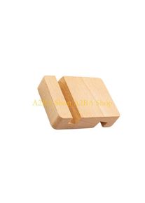 A2BA Double Slot Holder Wooden Device Stand Provides Secure Placement For Mobiles And Tablets During Daily Activity