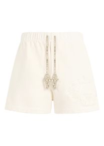 Washed Fleece Shorts Tennis Club Crystals