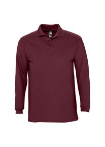 SOLS Volwassen uniseks Winter II poloshirt met lange mouwen (Bourgondi&euml;)