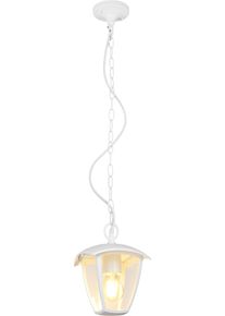 Trio LEUCHTEN Au&szlig;en-Deckenleuchte "VENTA, Outdoor Pendelleuchte 1-flammig, exkl 1x E27 max 10W, IP44", wei&szlig; (wei&szlig; matt), 1, H: 82cm, 1 Stk., Leuchten, Terrassen H&auml;ngelampe, Pendelleuchte Garten max H&ouml;he 82cm, Au&szlig;en-Deckenleuchte