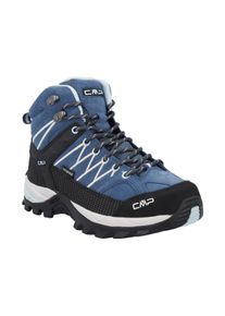 Wanderschuh CMP "RIGEL MID WMN WP TREKKING SHOES", Damen, Gr. 42, blau (infinity, sky), Leder, Schuhe Wanderschuh, wasserdicht