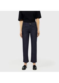 Slim-fit-Jeans MAC "CARRIE straight", Damen, Gr. 44, L&auml;nge 30, fashion rinsed, Denim/Jeans, Obermaterial: 71% Baumwolle, 16% Polyester, 11% Modal, 2% Elasthan, slim fit kn&ouml;chellang, Jeans Slim-fit-Jeans, Atmungsaktiver Ganzjahres-Denim