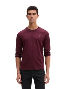 Marc O'Polo Longsleeve MARC O'POLO, Herren, Gr. S, schwarz, Jersey, Obermaterial: 100% Baumwolle, Basic, normal, Rundhals, Shirts Longsleeve, shaped aus Bio-Baumwolle