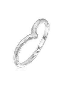 Silberring HAZE & GLORY "Ring V-Form Vintage - Feel Alive 925 Silber" Gr. 52, silber, Fingerringe, Damen, 52, Silber 925 (Sterlingsilber), Silberring