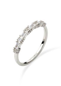 Silberring Elli Premium "Ring Verlobungsring Topas Wei&szlig; 925 Sterling Silber" Gr. 58, silber, Fingerringe, Damen, 58, Silber 925 (Sterlingsilber), Silberring