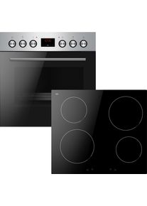 Amica Induktions Herd-Set "EHI 935 333 E", Energieeffizienz: A, schwarz (edelstahl), Herdsets, Alles im Griff: Timer, klare Sicht, schnell sauber, Induktions Herd-Set