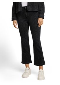 3/4-Jeans Tom Tailor "Kate - Slim", Damen, Gr. 33, L&auml;nge 28, leo denim allover, Denim/Jeans, Obermaterial: 92% Baumwolle, 8% Elasthan. Futter: 65% Baumwolle, 35% Polyester, normal 3/4-L&auml;nge, Jeans 3/4-Jeans, mit Leo-Print und Stretch