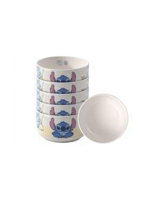 Villeroy & Boch Kinderschale VILLEROY & BOCH "M&uuml;slischalen Disney Stitch 440 ml 6er Set bunt", bunt, B:12,3cm H:7cm L:12,3cm T:12,3cm &Oslash;:12,3cm, Sch&uuml;sseln, Kinderschale, Sp&uuml;lmaschinenfest, Mikrowellensicher