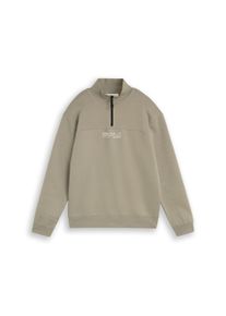 Sweatshirt Tom Tailor Denim, Herren, Gr. M, schwarz sage gr&uuml;n, Sweatware, Obermaterial: 70% Baumwolle, 30% Polyester, Sweatshirts Sweatshirt