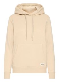 Kapuzenpullover oxmo "Hoodie OXKaren", Damen, Gr. L, beige (oyster), Obermaterial: 80% Baumwolle CO. 20% Polyester PES., Pullover Kapuzenpullover