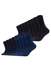 Kurzsocken s.Oliver "Socken 16er Pack", Damen, Gr. 43-46, bunt (schwarz, navy), Obermaterial: 80% Baumwolle CO. 15% Polyamid PA. 5% Elasthan EL., Socken Kurzsocken