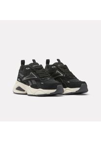 Sneaker Reebok CLASSIC "REEBOK CHARGE RUN", Damen, Gr. 40,5, schwarz, vintage chalk, new titanium, Leder, Synthetik, Schuhe Sneaker