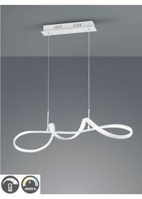 REALITY LEUCHTEN LED Pendelleuchte "Perugia", wei&szlig; (wei&szlig; matt), 1, H: 150cm, 1 Stk., Leuchten, Deko H&auml;ngelampe h&ouml;henverstellbar dimmbar neutralwei&szlig; 4000K, 4500 Lumen, LED Pendelleuchte
