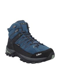 Wanderschuh CMP "RIGEL MID WP TREKKING SHOES", Herren, Gr. 47, avio, salvia, Leder, Schuhe Wanderschuh, wasserdicht