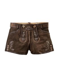 MADDOX COUNTRY Lederhose COUNTRY MADDOX "Lederhose DALIA", Damen, Gr. 38, EURO, braun, Obermaterial: 100% Ziegenleder goatskin., Hosen Lederhose