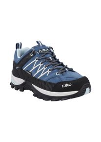 Wanderschuh CMP "RIGEL LOW WMN WP TREKKING SHOES", Damen, Gr. 41, infinity, sky, Leder, Schuhe Wanderschuh, wasserdicht