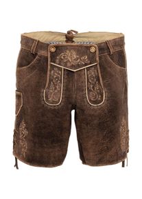 Spieth & Wensky Lederhose SPIETH & WENSKY "Lederhose FAY", Damen, Gr. 46, EURO, braun (dunkelbraun), Obermaterial: 100% Ziegenlackleder GOPA., Hosen Lederhose