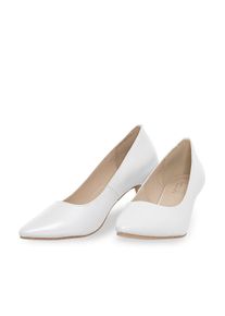 Pumps Hirschkogel "Pumps 09671000-081", Damen, Gr. 41, wei&szlig;, Obermaterial: 100% Lederfaserstoff LEAFIBTEX., Schuhe Pumps