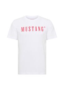T-Shirt Mustang "T-Shirt Style Austin 1er Pack", Herren, Gr. L, wei&szlig; (reinwei&szlig;), Obermaterial: 100% Baumwolle CO(Bio)., Shirts T-Shirt