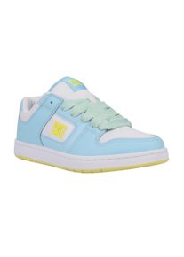 Sneaker DC Shoes "Manteca 4", Damen, Gr. 5(36), gelb (blau, gelb, wei&szlig;), Obermaterial:53.02% Leder, 46.98% Synthetikmaterial., Schuhe Sneaker