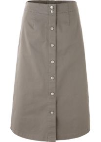 Damen Jeansrock mit imitierter Knopfleiste taupe Gr&ouml;&szlig;e 24