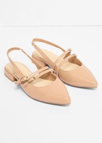Marco Tozzi Sling-Ballerinas mit Riemchen, braun, Gr&ouml;&szlig;e 39, bonprix