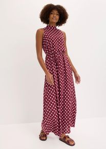 Maxikleid aus flie&szlig;endem Viskose-Mix, rot, Gr&ouml;&szlig;e 50, bonprix
