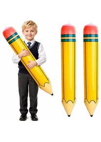 2 Pack 27 Inch Inflatable Pencil Balloons for School Events and Birthday Parties