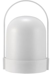 LED Laterne PAULEEN "Shine Flame", wei&szlig;, B:14,5cm H:21cm T:13cm, Leuchten, LED Laterne, Batterbiebetrieben, Timerfunktion