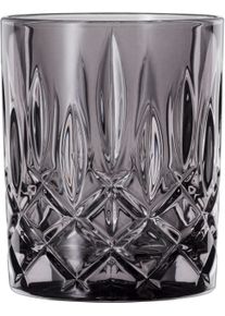 Whiskyglas Nachtmann "Noblesse", grau (smoke), B:8,2cm H:10,2cm &Oslash;:8,2cm, Kristallglas, Trinkgef&auml;&szlig;e, Whiskyglas, Made in Germany, 295 ml, 2-teilig