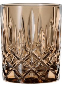 Whiskyglas Nachtmann "Noblesse", braun (tabacco), B:8,2cm H:10,2cm &Oslash;:8,2cm, Kristallglas, Trinkgef&auml;&szlig;e, Whiskyglas, Made in Germany, 295 ml, 2-teilig