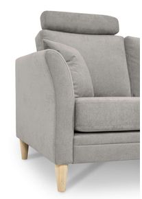 Kopfst&uuml;tze OTTO HOME "Arellano", light grau, B:55cm H:75cm T:22cm, Metall, Polsterauflagen, Kopfst&uuml;tze, ideale Erg&auml;nzung zum Sofa, Webstoff fein, Chenille