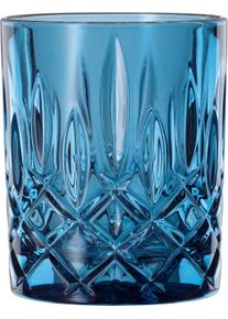Whiskyglas Nachtmann "Noblesse", blau (vintage blau), B:8,2cm H:10,2cm &Oslash;:8,2cm, Kristallglas, Trinkgef&auml;&szlig;e, Whiskyglas, Made in Germany, 295 ml, 2-teilig