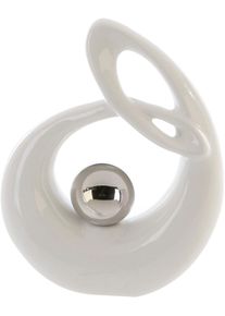 Wanddekoobjekt Gilde "Skulptur Life", wei&szlig;, B:17cm H:22cm T:7cm, Keramik, Wanddekoobjekte, Wanddekoobjekt