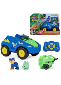 RC-Auto Spin Master "PAW Patrol: Der Dino Film, Chase ferngesteuertes Dino Rettungsfahrzeug", blau (bunt), Fernlenkfahrzeuge, Kinder, RC-Auto