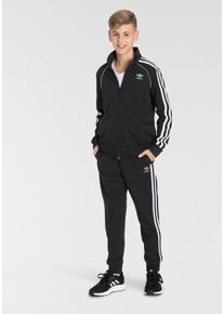 Trainingsanzug adidas originals "ADICOLOR SST", Damen, Gr. 104, schwarz-wei&szlig; (schwarz, wei&szlig;), Obermaterial: 100% Polyester, gestreift, Basic, Sportanz&uuml;ge Trainingsanzug, Superstar