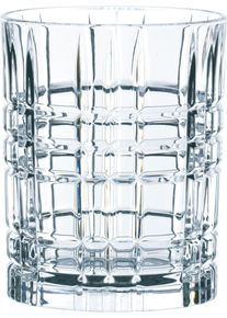 Whiskyglas Nachtmann "Square", transparent, B:8,2cm H:10,2cm &Oslash;:8,2cm, Kristallglas, Trinkgef&auml;&szlig;e, Whiskyglas, Made in Germany, 345 ml, 4-teilig
