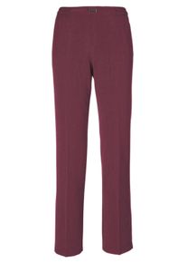 Schlupfhose GOLDNER "Kurzgr&ouml;&szlig;e Professlanhose mit Zierteil", Damen, Gr. 22, K-Gr, rot (bordeaux), Obermaterial: 62% Polyester PES. 32% Viskose CV. 6% Elasthan EL., normal, Hosen Schlupfhose, Klimak&uuml;nstler Professlan