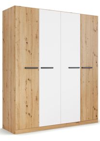 Kleiderschrank OTTO HOME "Mehrzweckschrank Aktenschrank M&ouml;bel Mietswohnung Schlafzimmer MODI", wei&szlig; (eiche artisan, wei&szlig;), B:181cm H:210cm T:54cm, Holzwerkstoff, Schr&auml;nke, Kleiderschrank, in angesagten Farbkombinationen, optional mit Spiegel MADE IN GERMANY