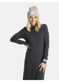 LIEBLINGSST&Uuml;CK Strickkleid LIEBLINGSST&Uuml;CK "LillemorL", Damen, Gr. 46, N-Gr, grau (980, anthra), 38% Viskose, 47% Wolle, 10% Polyamid, 5% Kaschmir, Obermaterial: 47% Wolle mw. 38% Viskose CV. 10% Polyamid PA. 5% Kaschmir WS., normal, Rundhals, Kleider Strickkleid