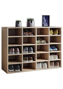 Schuhregal Vcm "Holz Regal Schuhschrank Schuhregal Hinsol L" Gr. 92, braun (sonoma, eiche (s&auml;gerau)), Blacklist, Regale, Schuhregal
