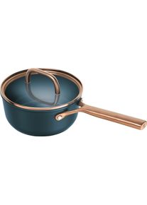 Kasserolle Zwilling "Milano", blau, B:19,4cm H:10cm L:37cm &Oslash;:18cm, T&ouml;pfe, Kasserolle, Made in Italy, inkl. Deckel, Keramikbeschichtung, Induktion