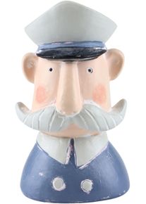 Dekofigur AM Design "Seefahrer aus Polyresin", blau, B:4,5cm H:10cm, Polyresin, Dekofiguren, Dekofigur, handgefertigt