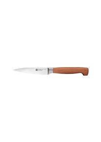 Brotmesser Zwilling "**** VIER STERNE Wood", braun, Klingenl&auml;nge 20cm, Holz, Spezialklingenstahl, Kochmesser, Brotmesser, Made in Germany, Eigeh&auml;rtete Klinge, FSC-Zertifizitiertes Holz
