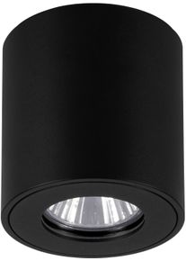 Eglo Deckenleuchte "TORRECOLA Deckenlampe - Alu, Kunststoff - GU10 - 1X5W - IP44", schwarz, 1, &Oslash; 8cm H: 9,5cm, 1 Stk., Leuchten, Wohzimmerlampe, Esszimmerlampe, Flur, Schlafzimmer, H9,5 x &Oslash;8 cm, Deckenleuchte