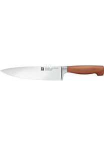 Universalk&uuml;chenmesser Zwilling "**** VIER STERNE Wood", braun, Klingenl&auml;nge 13cm, Holz, Spezialklingenstahl, Kochmesser, Universalk&uuml;chenmesser, Made in Germany, Eigeh&auml;rtete Klinge, FSC-Zertifizitiertes Holz