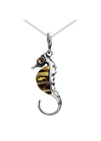 Kette mit Anh&auml;nger OSTSEE-SCHMUCK "OSTSEE-SCHMUCK Kette mit Anh&auml;nger Seepferdchen" Gr. 42, silber (wei&szlig;, neutral), Halsketten, Damen, 42cm, Silber 925 (Sterlingsilber), L: 42, Kette mit Anh&auml;nger