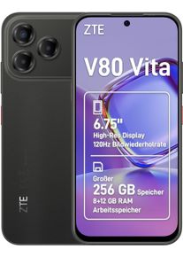 ZTE Smartphone "Blade V80 Vita", Energieeffizienz: A, midnight schwarz, 256 GB, Mobiltelefone, Smartphone