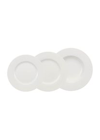Villeroy & Boch Geschirr-Set VILLEROY & BOCH "Teller-Set Wonderful World 12er Set wei&szlig;", wei&szlig;, Porzellan, Geschirr-Sets, Geschirr-Set