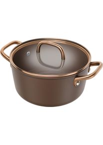 Kochtopf Zwilling "Milano", braun, B:25,3cm H:12cm L:33cm &Oslash;:24cm, T&ouml;pfe, Kochtopf, Made in Italy, inkl. Deckel, Keramikbeschichtung, Induktion